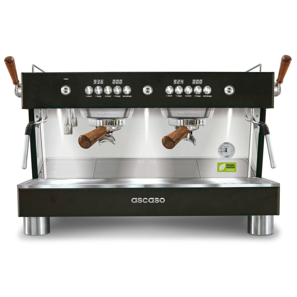 Ascaso Barista T Plus Raised 2 Group Black/Wood 230/380V