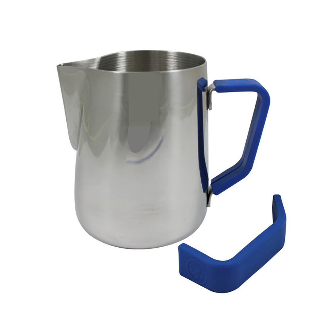 Rhino Coffee Gear 12oz Blue Milk Pitcher Grip