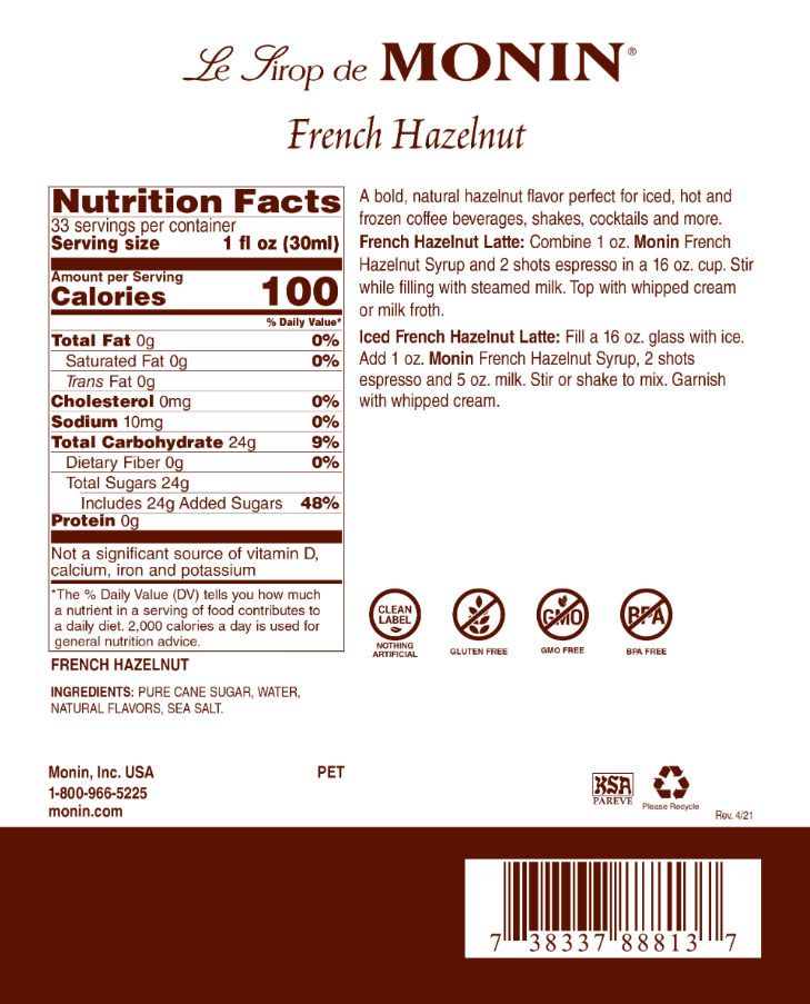 Monin French Hazelnut