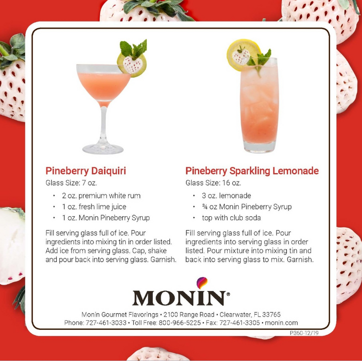 Monin Pineberry Syrup