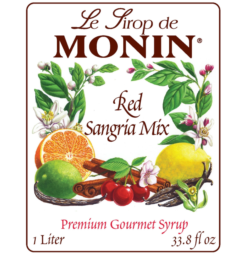 Monin Red Sangria Mix Syrup