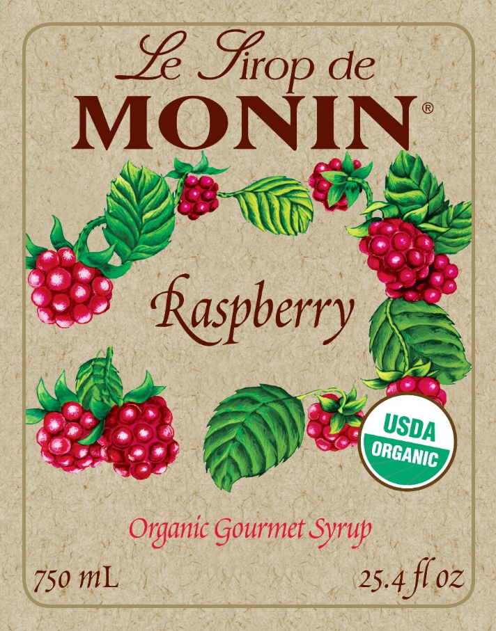 Monin Organic Raspberry Syrup