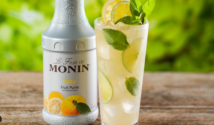 Monin Yuzu Puree Concentrate - 4 x 1L