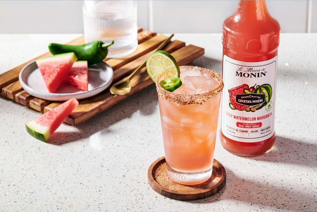 Monin HomeCrafted Spicy Watermelon Margarita Cocktail Mixer