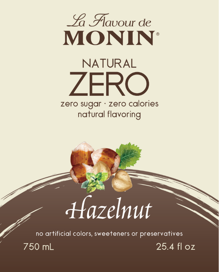 Monin Natural Zero Hazlenut Syrup