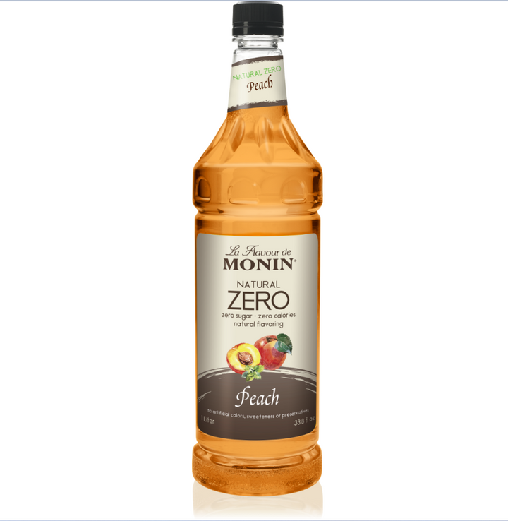 Monin Natural Zero Peach Syrup