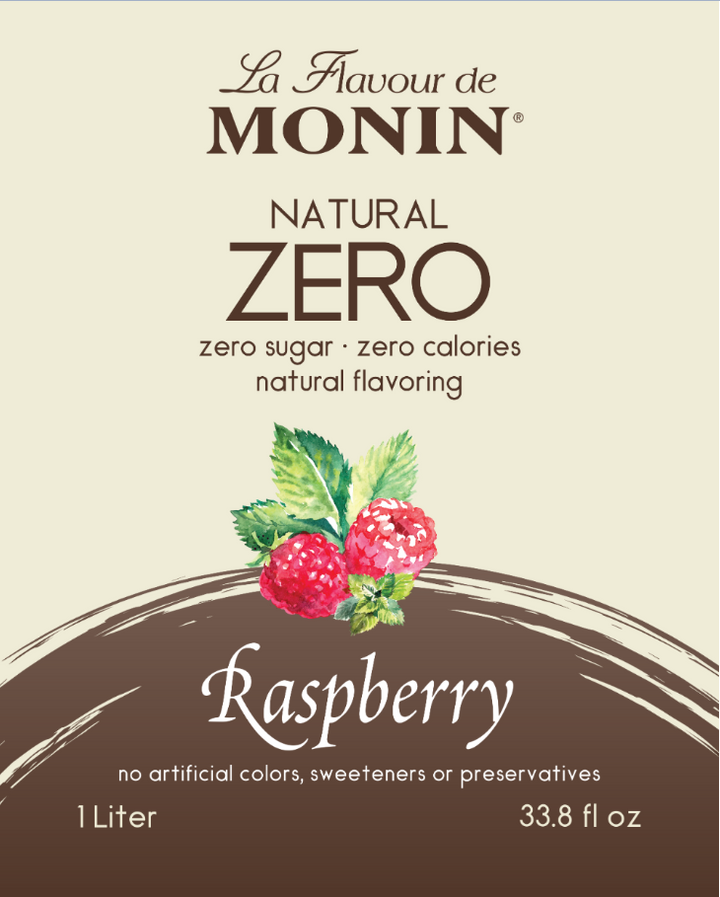 Monin Natural Zero Raspberry Syrup