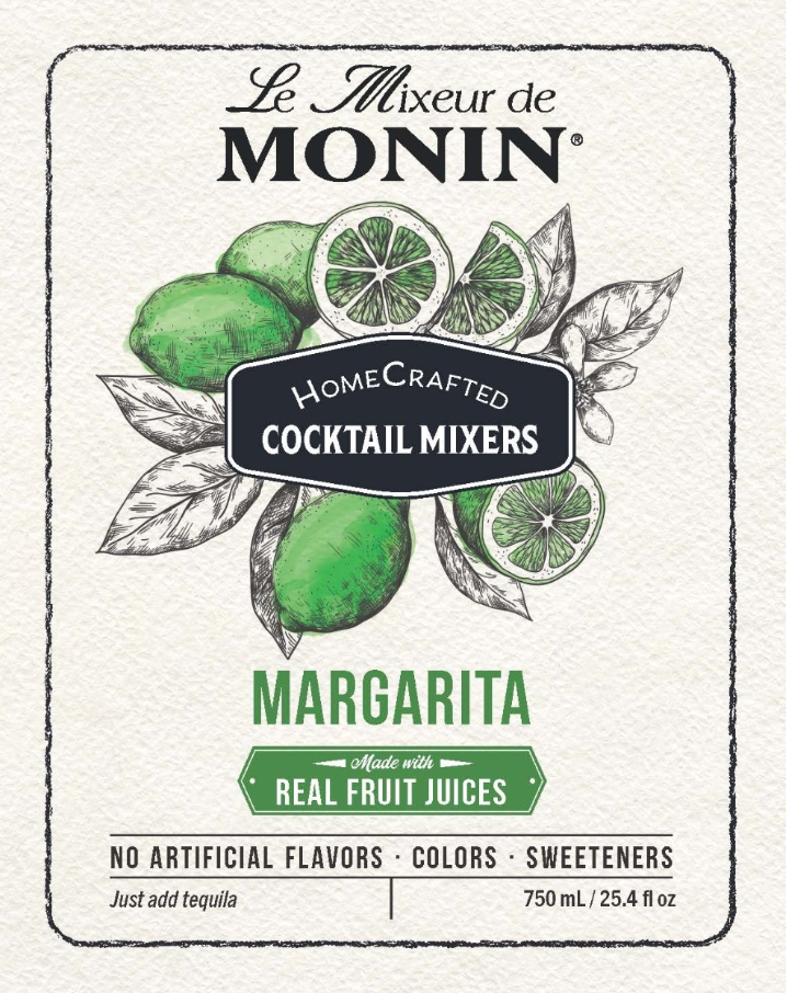 Monin HomeCrafted Margarita Cocktail Mixer