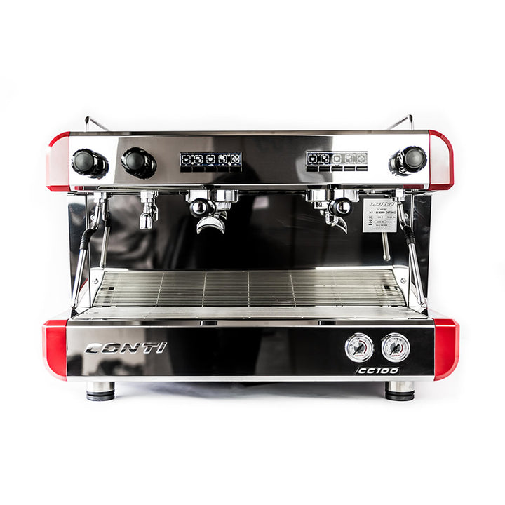 Conti CC100 Compact Red Two Group Espresso Machine
