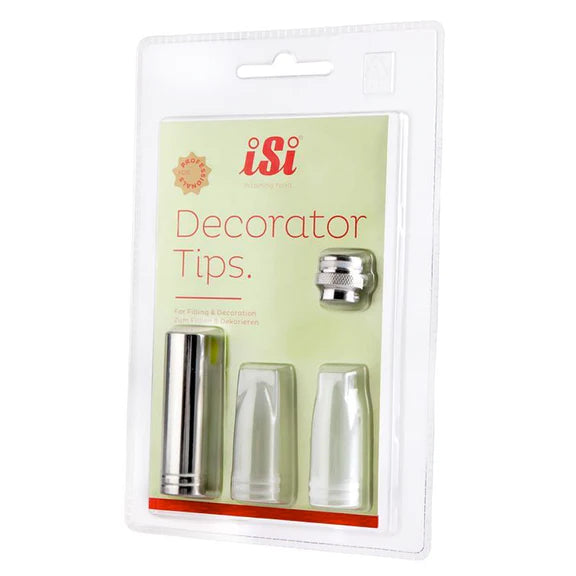 iSi Decorator Tips, Set of 3 + Adapter