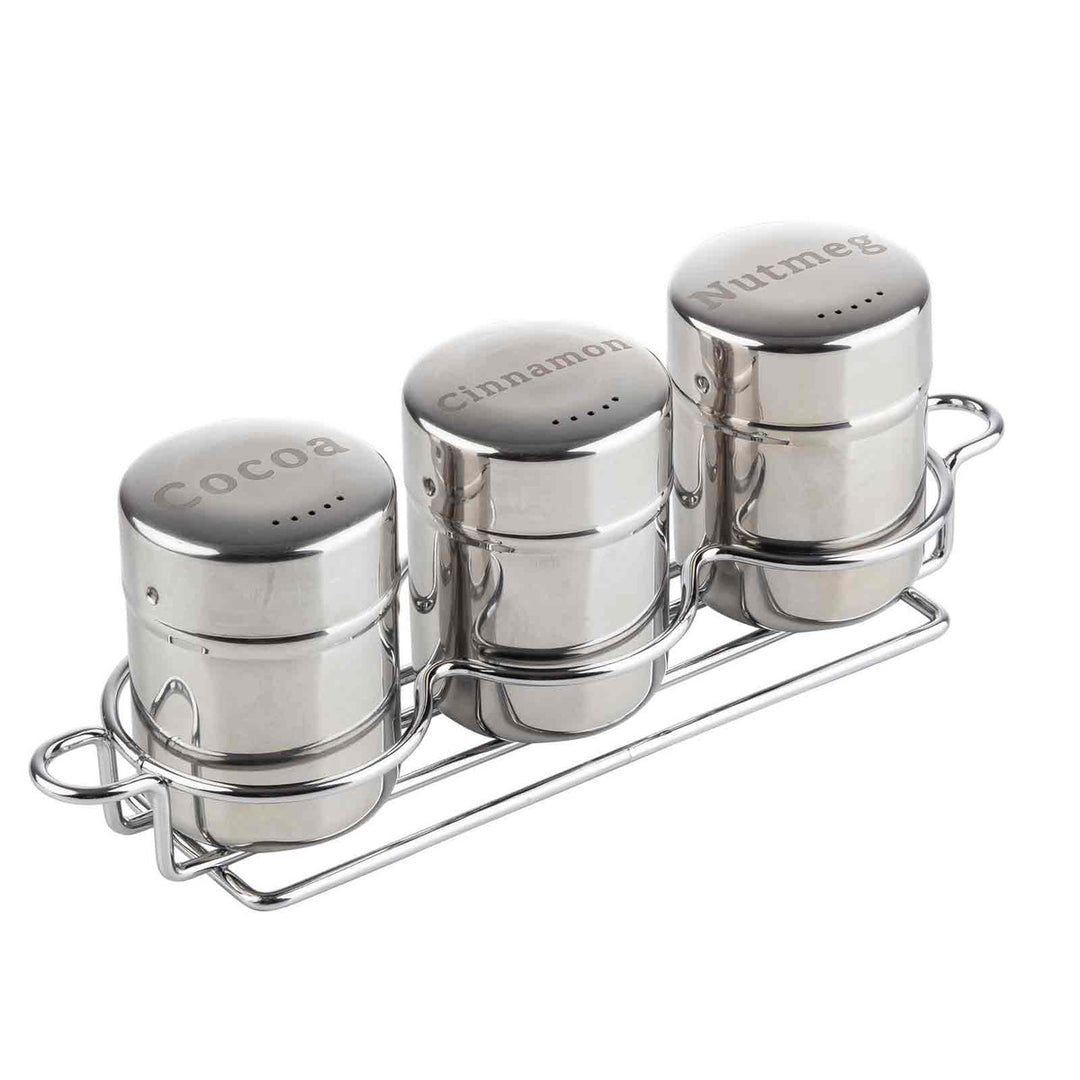 6 Oz Coffee Shaker 3-Piece Set With Rack