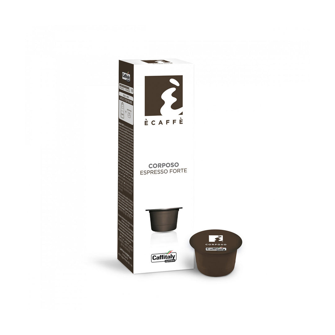 Corposo Single Serve Espresso Forte Capsules (Box 10 X 8g)