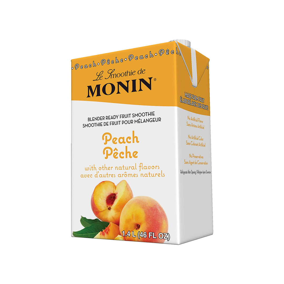 Monin Peach Smoothie Mix - 6 x 46oz