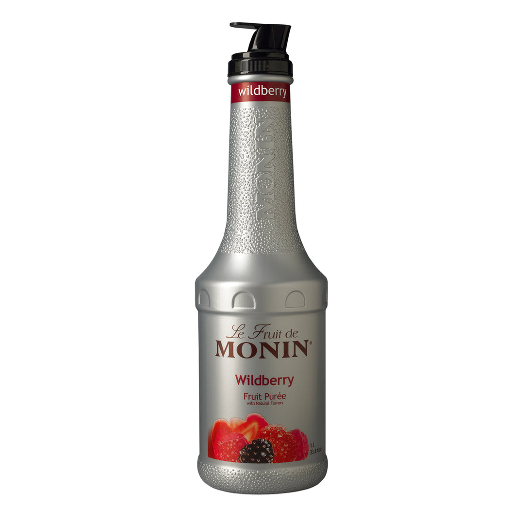 Monin Wildberry Fruit Puree Concentrate - 4 x 1L