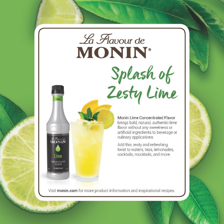 Monin Lime Concentrate 4 x 375ml