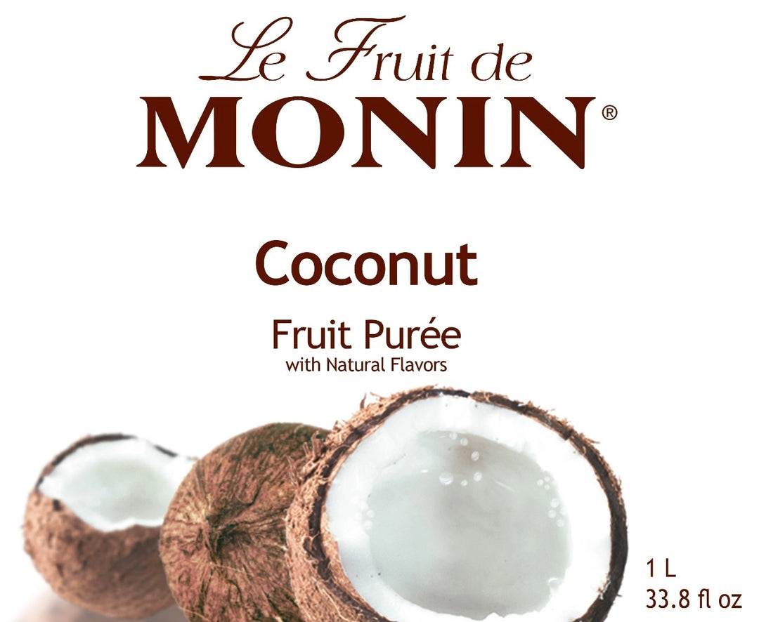 Monin Coconut Puree Concentrate - 4 x 1L