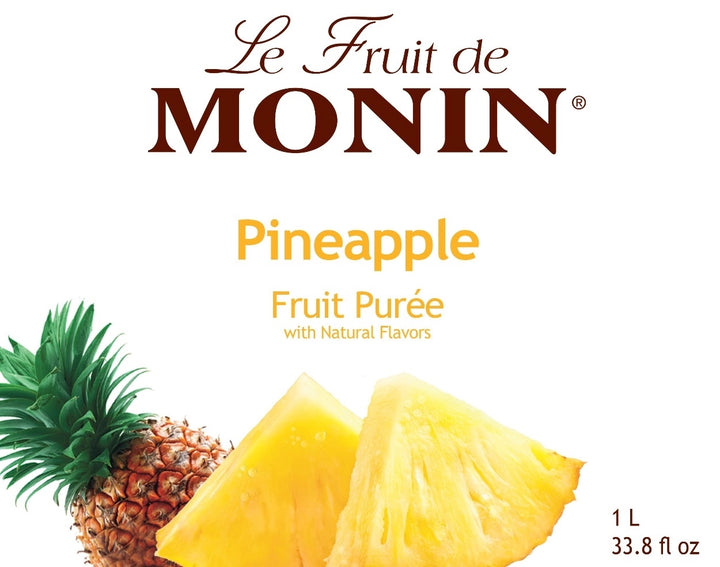 Monin Pineapple Puree Concentrate - 4 x 1L