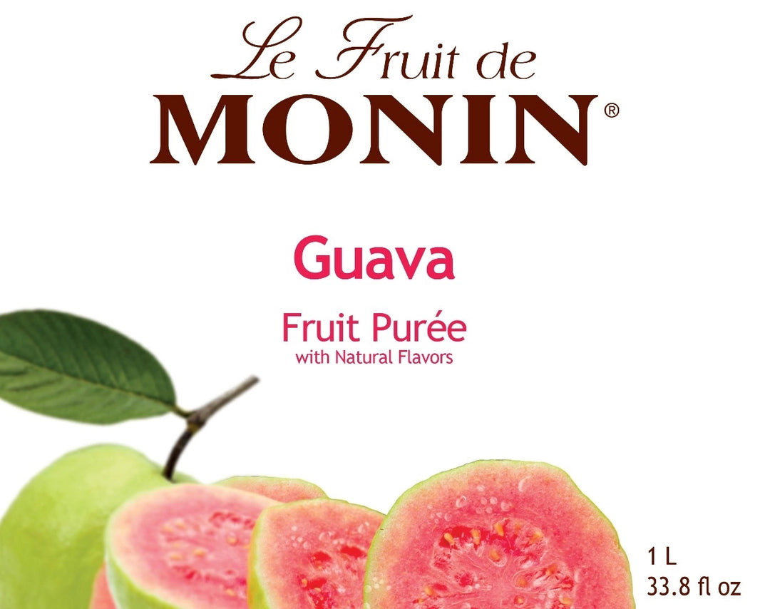 Monin Guava Puree Concentrate - 4 x 1L
