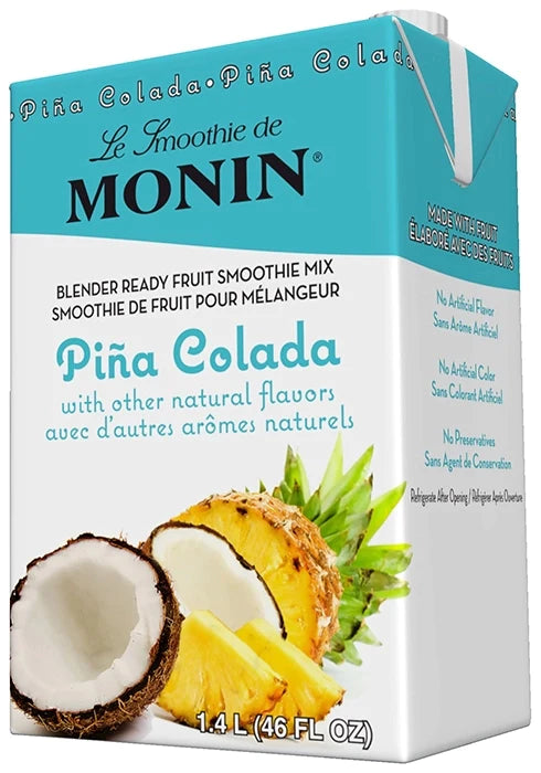 Monin Piña Colada Fruit Smoothie Mix - 6 x 46oz